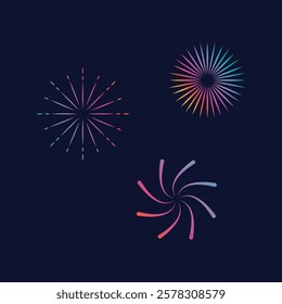 sparks icon logo vector illustration template design