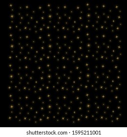 Sparks. The lights in the background. Vector illustration