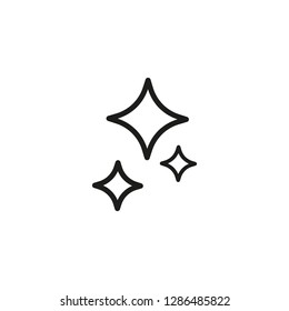 Sparks line icon. Sparkle, firework, light. Fireworks concept. Vector illustration can be used for topics like festive, Christmas, festival
