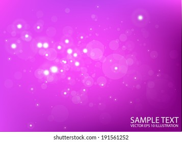 Sparks in pink space vector template - Shiny pink  glitters vector  background  illustration