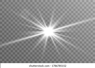 Sparks sparkle with a special light effect. Vector glitters on a transparent background. Glittering particles of fairy dust.
