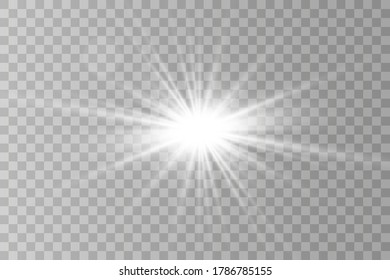 Provoca brillo con un efecto especial de luz. El vector brilla sobre un fondo transparente. Partículas brillantes de polvo de hadas.

