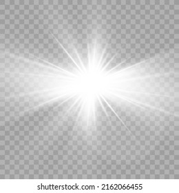 Sparks sparkle with a special light effect. Vector glitters on a transparent background. Glittering particles of fairy dust.	