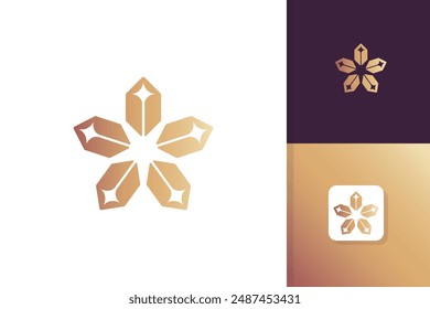 sparks star logo design vector template