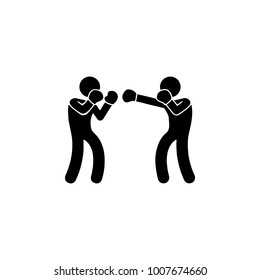 sparring boxers icon. Elements of fighting icon. Premium quality graphic design icon. Simple single combat icon for websites, web design, mobile app, info graphics on white background