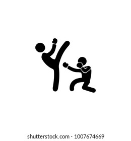 sparring fighters icon. Elements of fighting icon. Premium quality graphic design icon. Simple single combat icon for websites, web design, mobile app, info graphics on white background