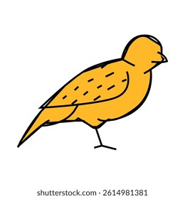 sparrow bird line icon vector. sparrow bird sign. isolated symbol illustration