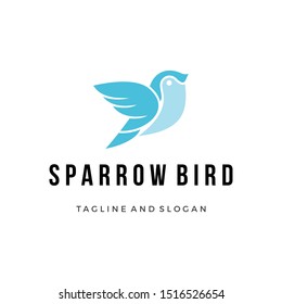 Sparrow bird Logo Design Inspiration 3