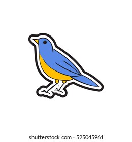 Sparrow Bird Logo Design Template