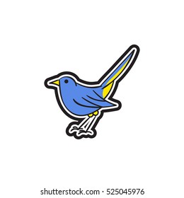 Sparrow Bird Logo Design Template