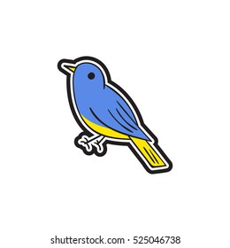 Sparrow Bird Logo Design Template