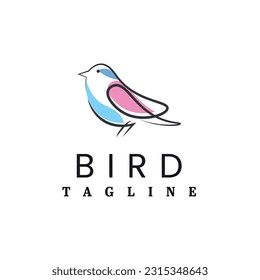 Diseño de la plantilla de logotipo de pájaros de soldadura