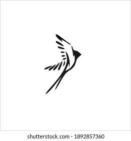 Vogelsymbol. Logo-Design. Vektorgrafik.