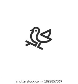 Sparrow Bird Symbol Logo Design Vector Stock Vector (Royalty Free ...