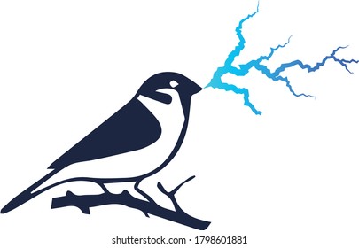Bird-Thunder-Lichtvektor
