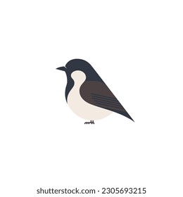 sparrow bird vector illustration design, minimalist bird