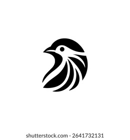 sparrow bird wild animal logo vector illustration template design
