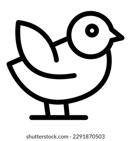 Sparrow card icon outline vector. Animal bird. Male day