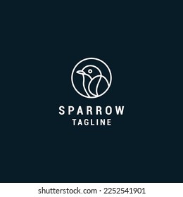 Sparrow design icon logo tempalte