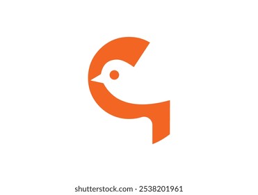 Sparrow and English capital letter icon design