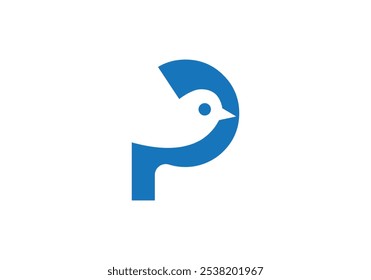 Sparrow and English capital letter icon design