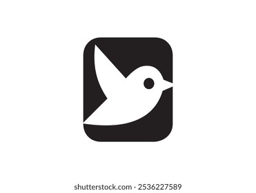 Sparrow and English capital letter logo design