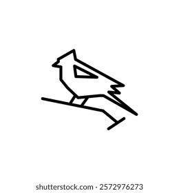 Sparrow icon flat editable icon mark