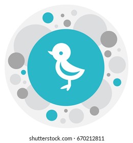 Sparrow Icon. Premium Quality Isolated Bird Element In Trendy Flat Style.