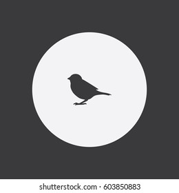 Sparrow icon silhouette vector illustration

