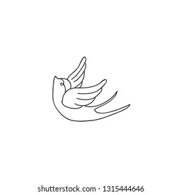 sparrow icon vector