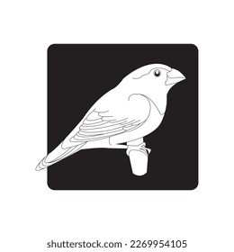 sparrow icon vector illustration symbol design