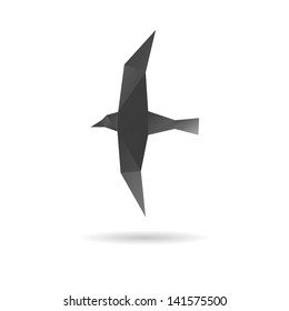 Sparrow isolated on a white backgrounds, vector illustration