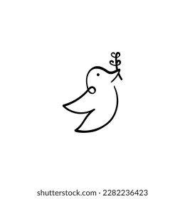 
Sparrow Line Style Icon Design