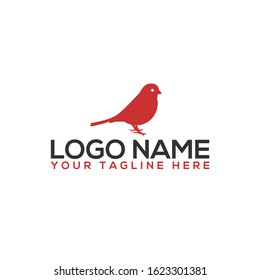 Sparrow logo design template ,Vector illustration. Bird, sparrow, stylized vector logo