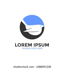 sparrow logo. vector illustration. icon