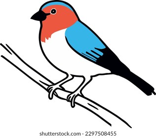 Ilustración vectorial multicolor de paro aislada en fondo blanco