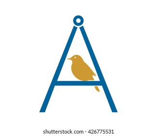 sparrow parakeets bird silhouette image vector typography image vector