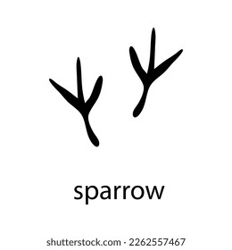Sparrow Paw Logo design vector illustration design template.eps
