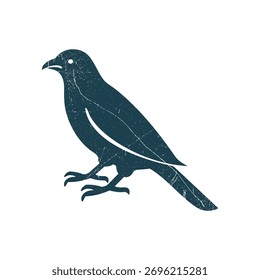 Sparrow Silhouette Illustration Vektor Vorlage Design
