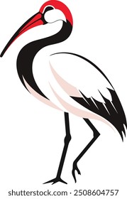 Sparrow Silhouette - stock illustration