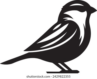 Sparrow silhouette vector illustration.
Sparrow silhouette vector illustration captures the grace of this iconic bird in a striking, minimalist design perfect for graphic projects.