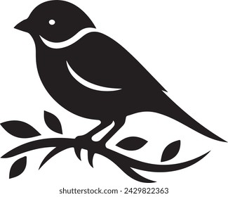 Sparrow silhouette vector illustration.
Sparrow silhouette vector illustration captures the grace of this iconic bird in a striking, minimalist design perfect for graphic projects.