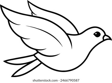 Sparrow silhouette vector illustration. Sparrow silhouette vector illustration captures the grace of this iconic bird in a striking, minimalist design perfect for graphic projects.