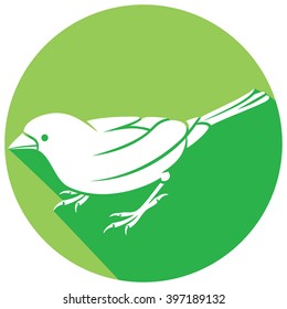 sparrow - small bird flat icon