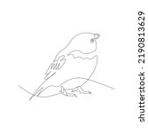 Sparrow vector illustration drawn in lanart style