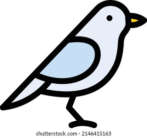 sparrow Vector illustration on a transparent background. Premium quality symbols. Stroke vector icon for concept and graphic design.