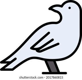 sparrow vector line colour icon