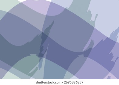 A sparse composition of ink strokes in misty blue and white. Clean, airy, and minimalist. Vecter abstract background