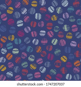 Sparse confetti dotty paper texture seamless background. Tiny colored flecked polka dot sprinkles isolated. Modern cute falling speckle pattern. Japanese kawaii minimal summer party scrapbook paper