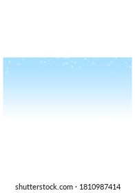 Sparse glowing snow Christmas background. Subtle flying snow flakes and stars on winter sky background. Authentic winter silver snowflake overlay template. Marvelous vector illustration.